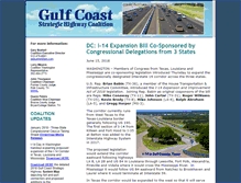 Tablet Screenshot of gulfcoaststrategichighway.org